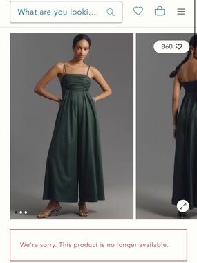 Anthropologie - Hutch Green Wide-Leg Jumpsuit
